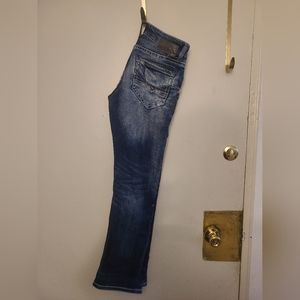 Mens slim fit bootcut buckle black jeans